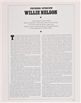 Willie Nelson Press Kit c.1980