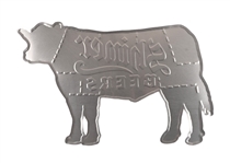 Shiner Beer Advertising Cow Tin Sign NOS