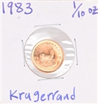1983 South African Krugerrand 1/10th oz. Fine Gold