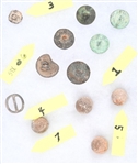 Collection Of Alamo Musket Shot & Buttons (12)