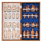 Antique Oriental Carved Ivory Chess Set
