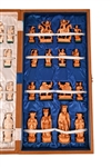 Antique Oriental Carved Ivory Chess Set