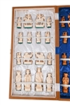 Antique Oriental Carved Ivory Chess Set