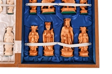 Antique Oriental Carved Ivory Chess Set