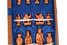 Antique Oriental Carved Ivory Chess Set