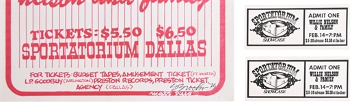 Willie Nelson St. Valentine's Day Handbill 1975
