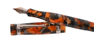 (2) Vintage Stipula Agate Fountain Pens