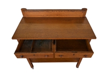 Jahn New Braunfels Texas Oak Two-Drawer Table