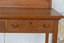 Jahn New Braunfels Texas Oak Two-Drawer Table