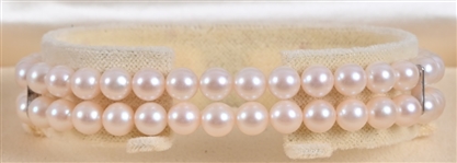 Mikimoto Double Strand Pearl Bracelet