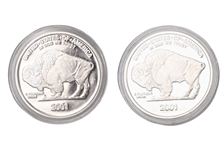 2001 Silver Buffalo 2 Coin Proof Set