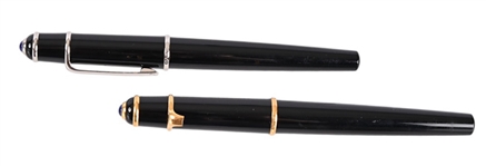(2) Cartier Diabolo Fountain Pens