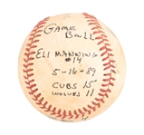 (2) Eli Manning Little League Game Balls