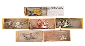 Collection of Hawaiian Wiggler Fishing Lures